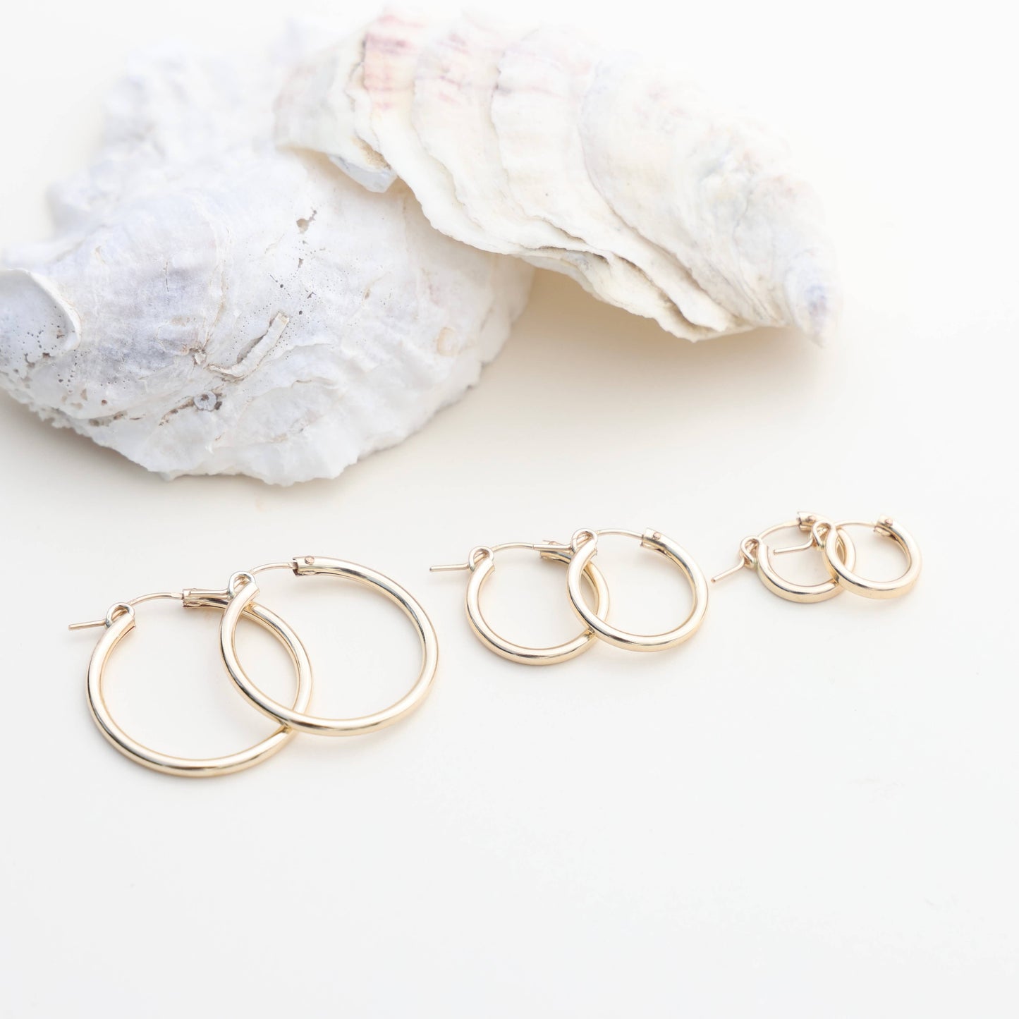 Gold Honey Hoops water resistant : 13mm