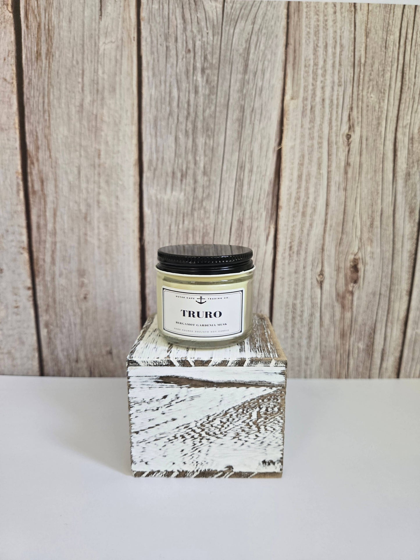 Truro Cape Cod Soy Wax Crackling Wooden Wick Candle bulk wholesale: 8oz