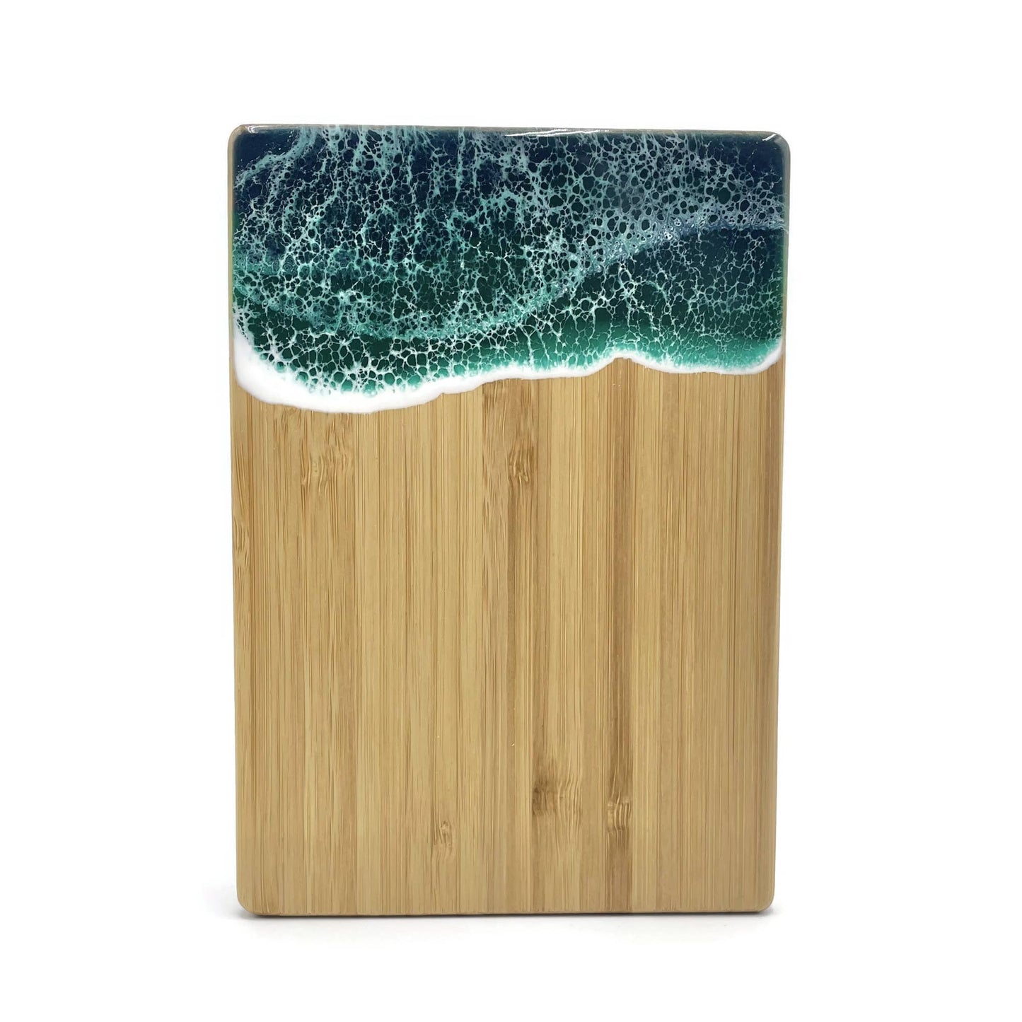 Ocean Wave Serving Board - Small: Vertical / Emerald