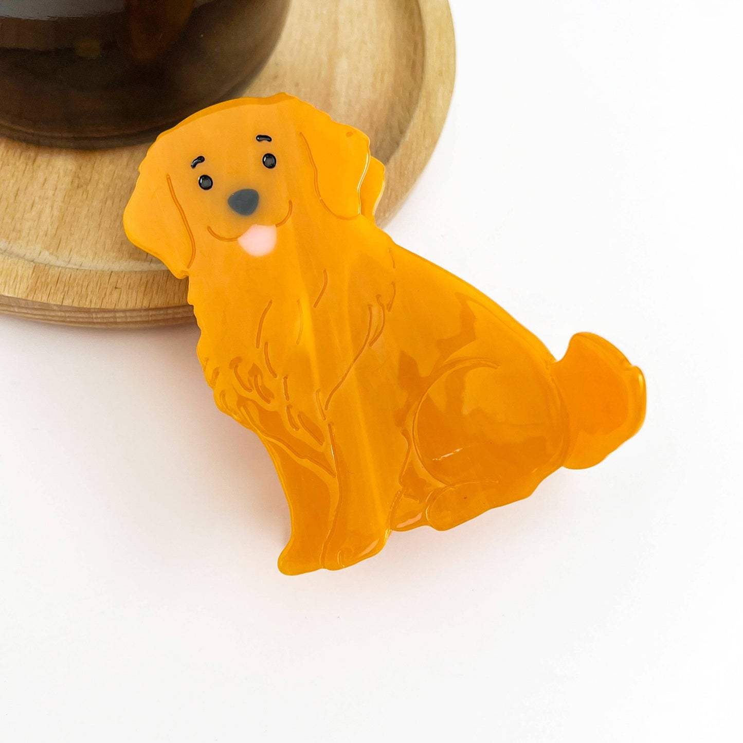 Cute Puppy Hair Claw Clip, Animal Dog Hair Clip