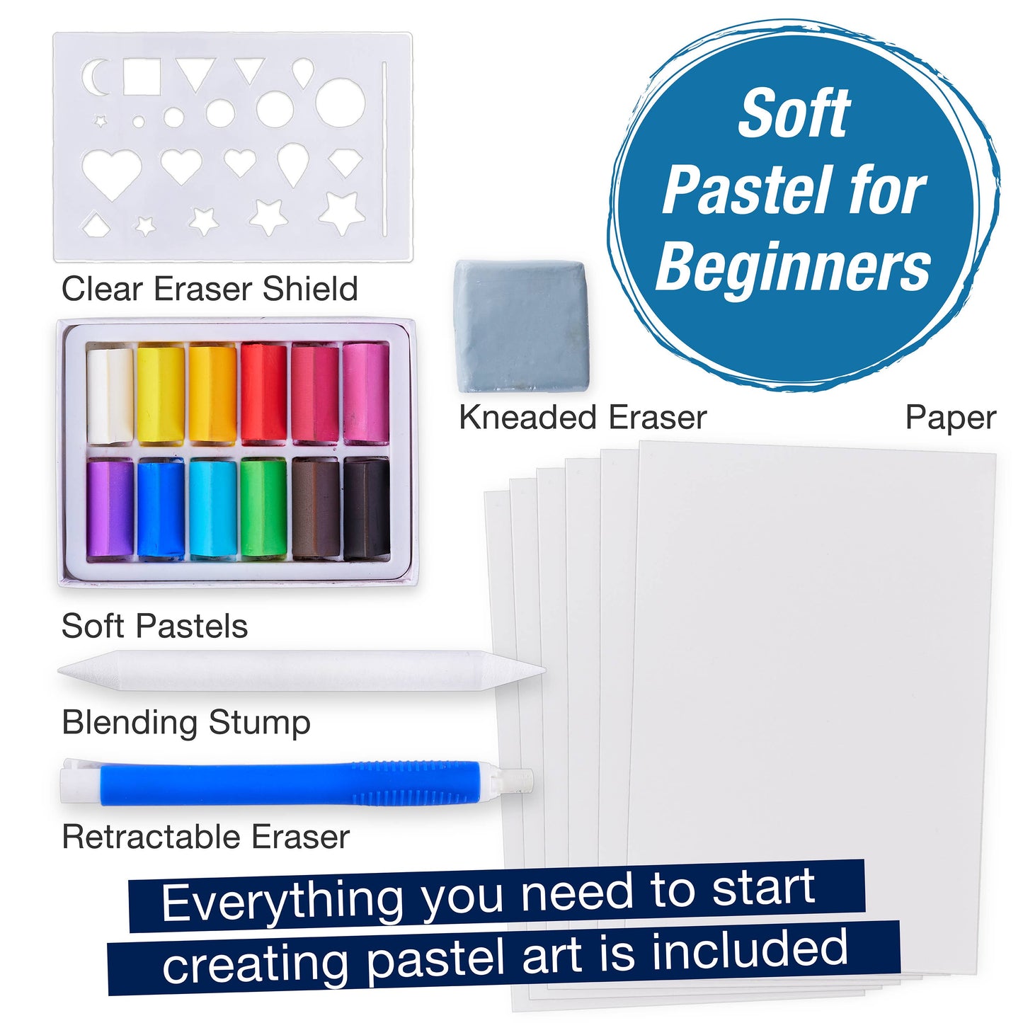 Learn How to Draw with Soft Pastels Art Set for Beginners