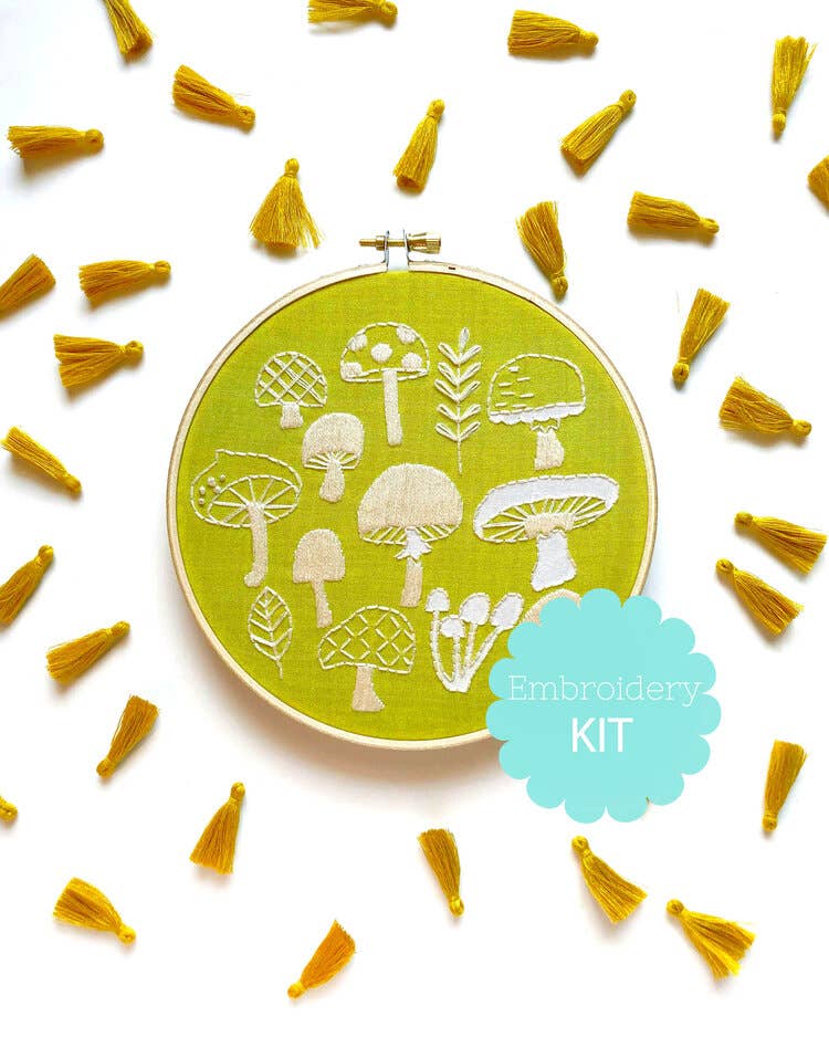 Mushrooms Embroidery Kit