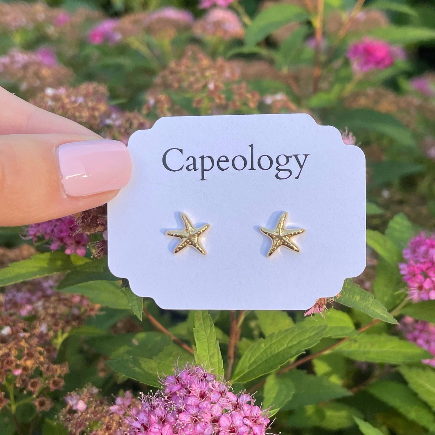 Starfish Earrings: Gold