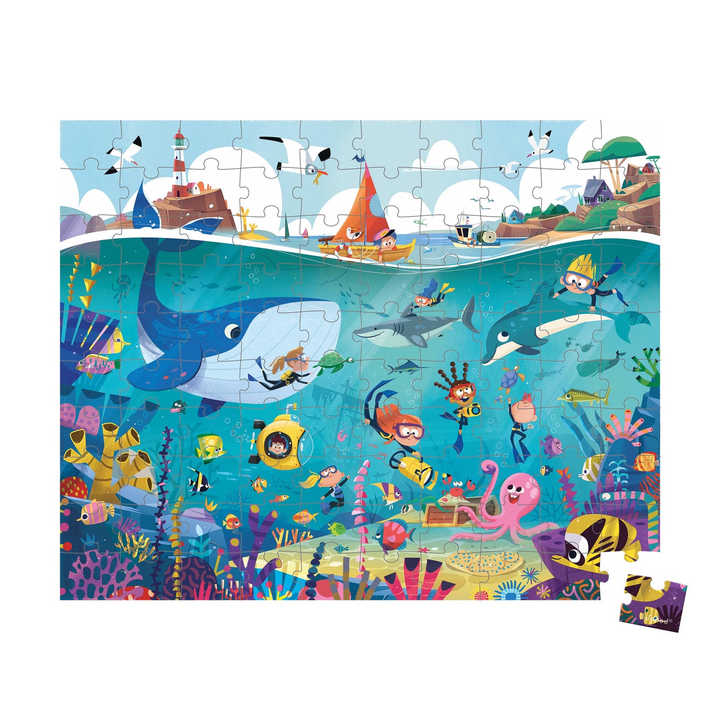 The Seafloor Suitcase Puzzle - 100 Pieces