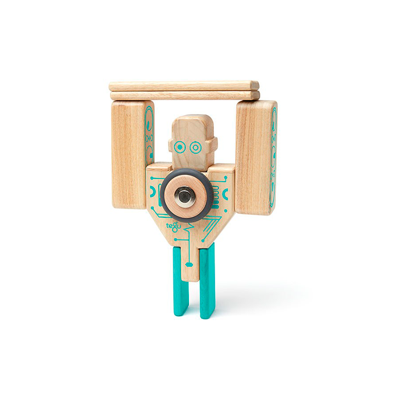 Magbot Magnetic Wooden Blocks Future Collection, 9 pieces