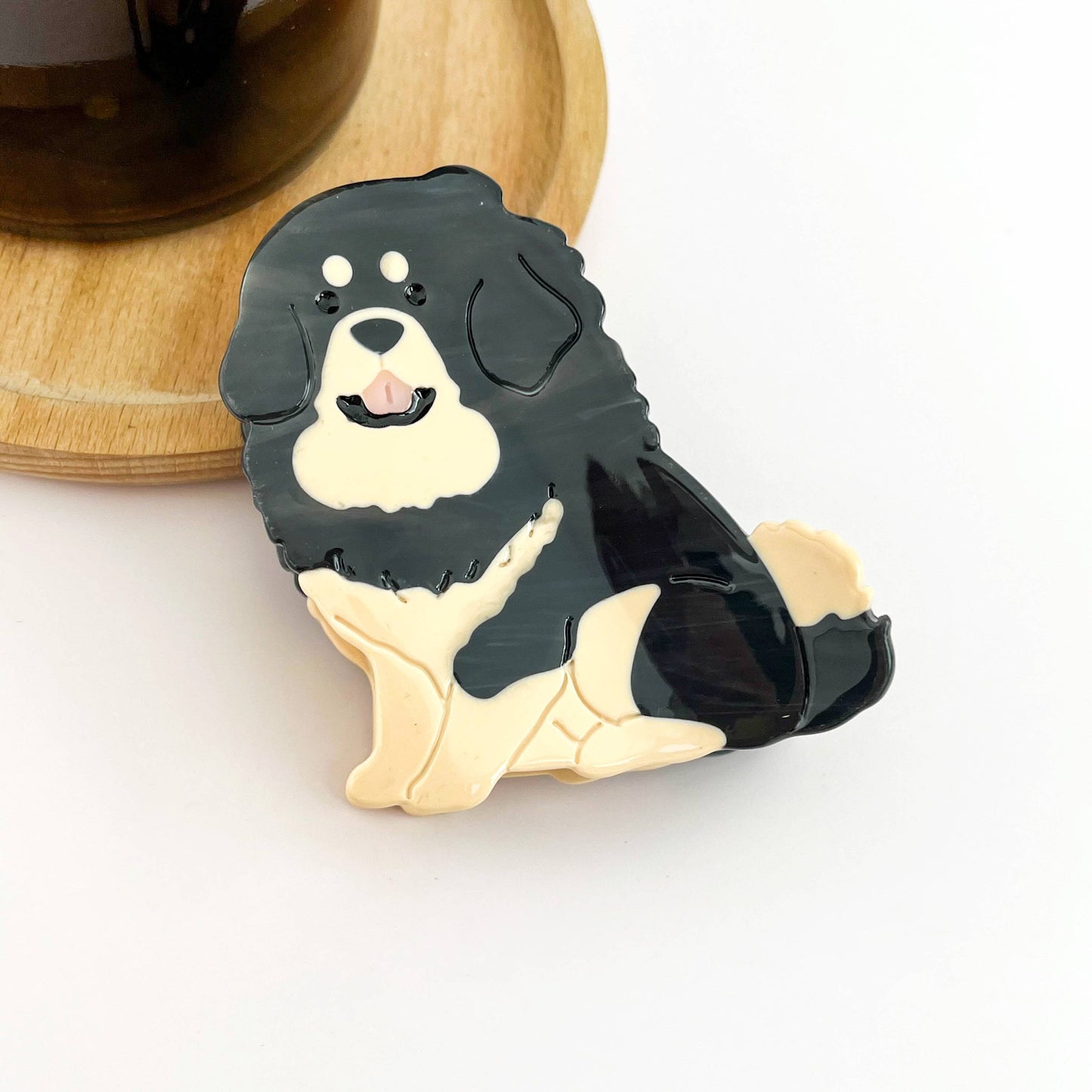 Cute Puppy Hair Claw Clip, Animal Dog Hair Clip