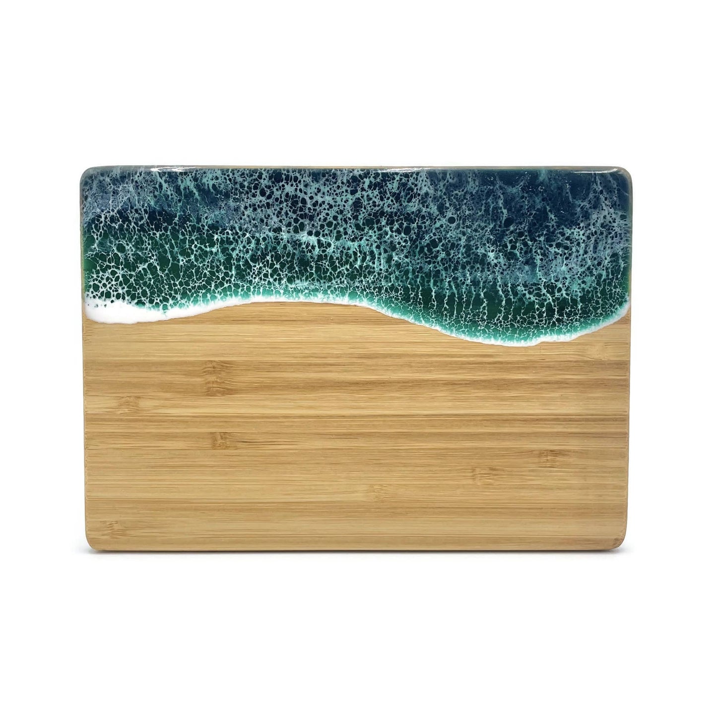 Ocean Wave Serving Board - Small: Vertical / Emerald