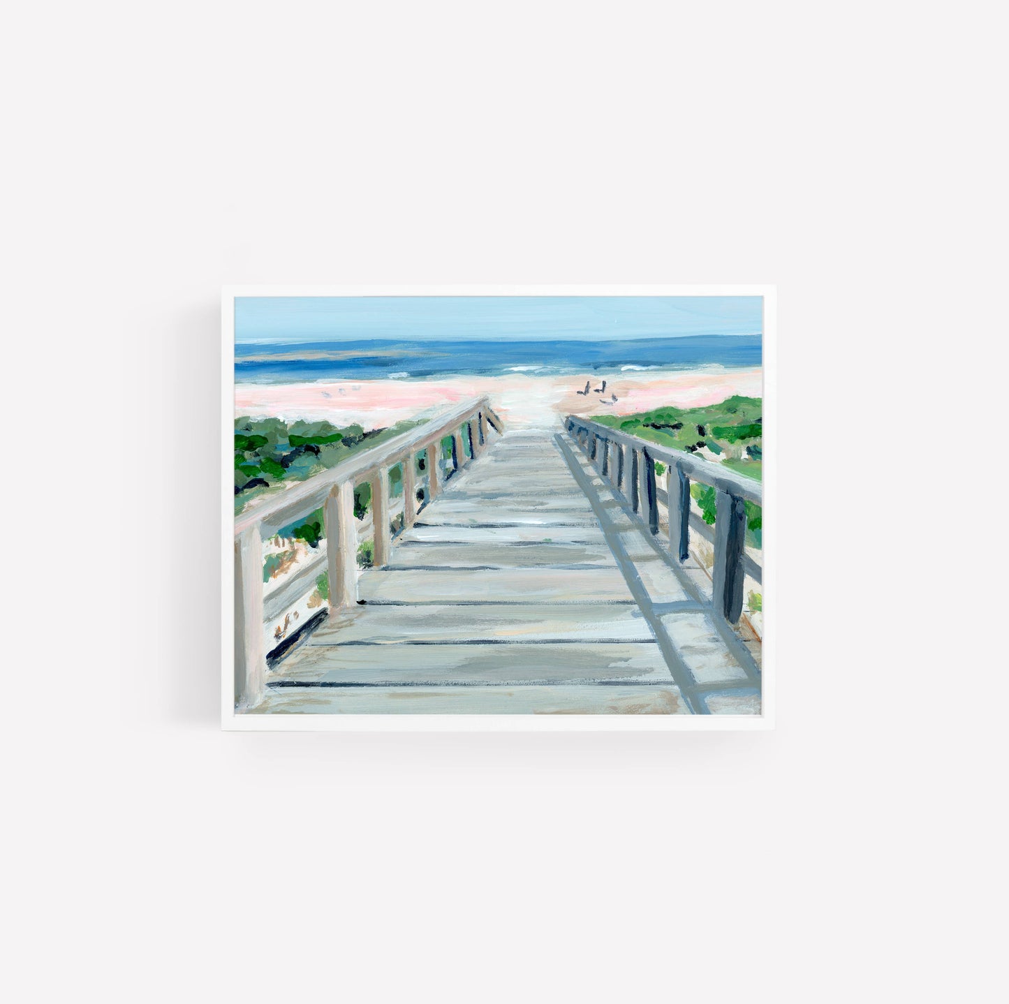 Beach Boardwalk, Unframed Print on Canvas: 8 x 10