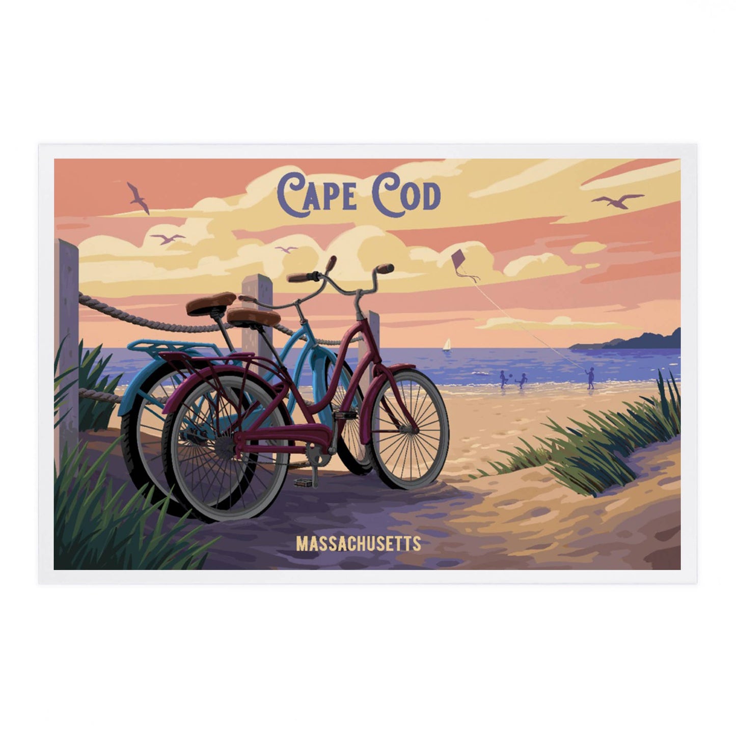 PREMIUM POSTCARDS Cape Cod, Massachusetts, Painterly