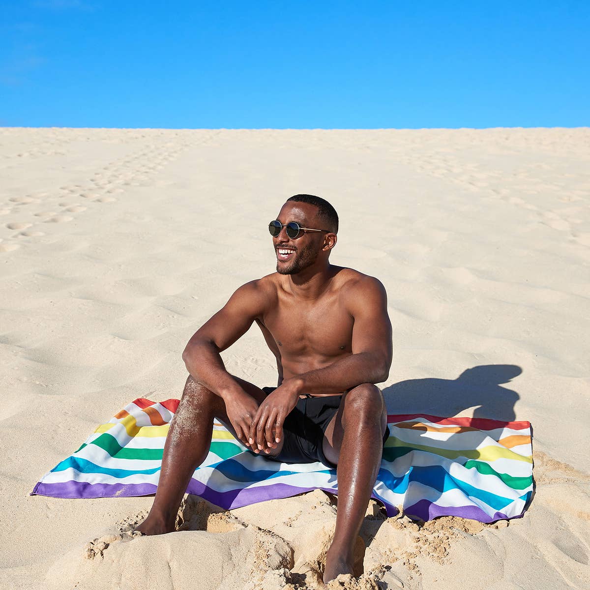 XL Quick Dry Towels - Rainbow Skies