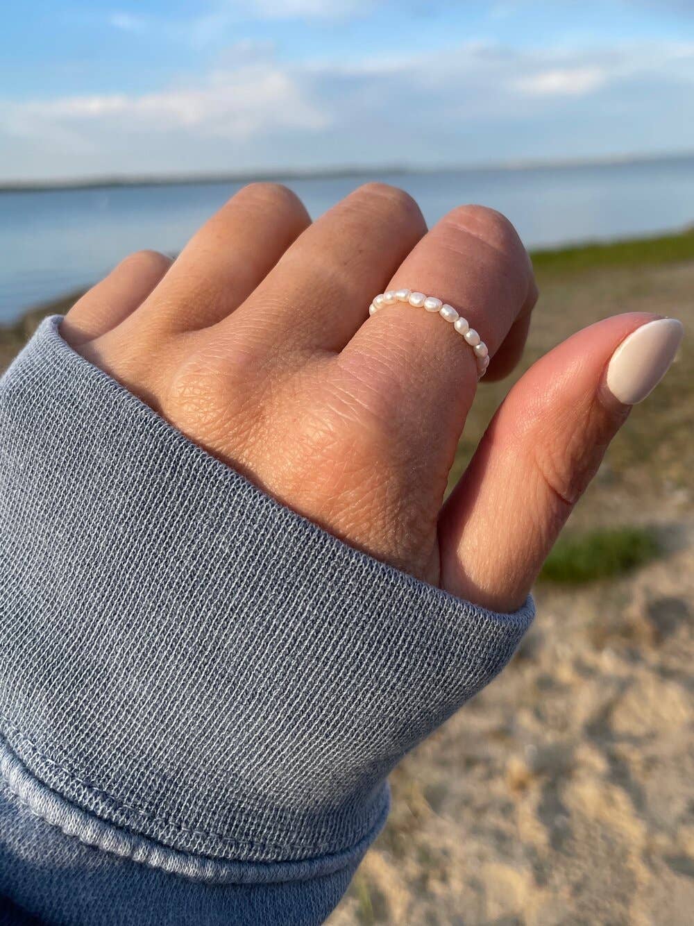 Freshwater Pearl Self Love Stretch Ring