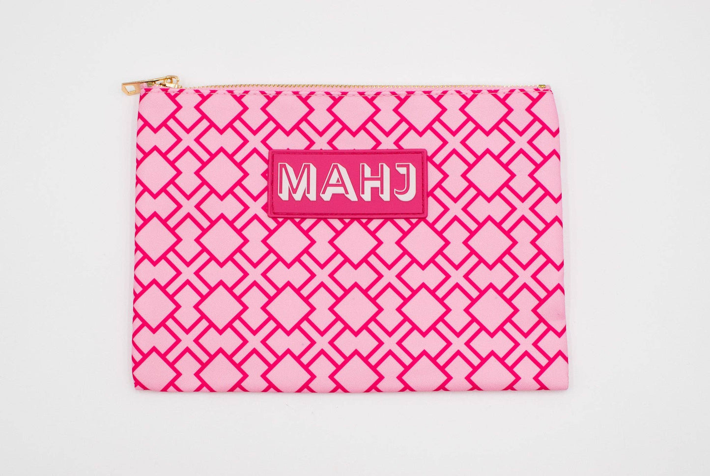 Premium Mahjong Card & Accessory Bag: Arrows- Red Card & Accessory Bag