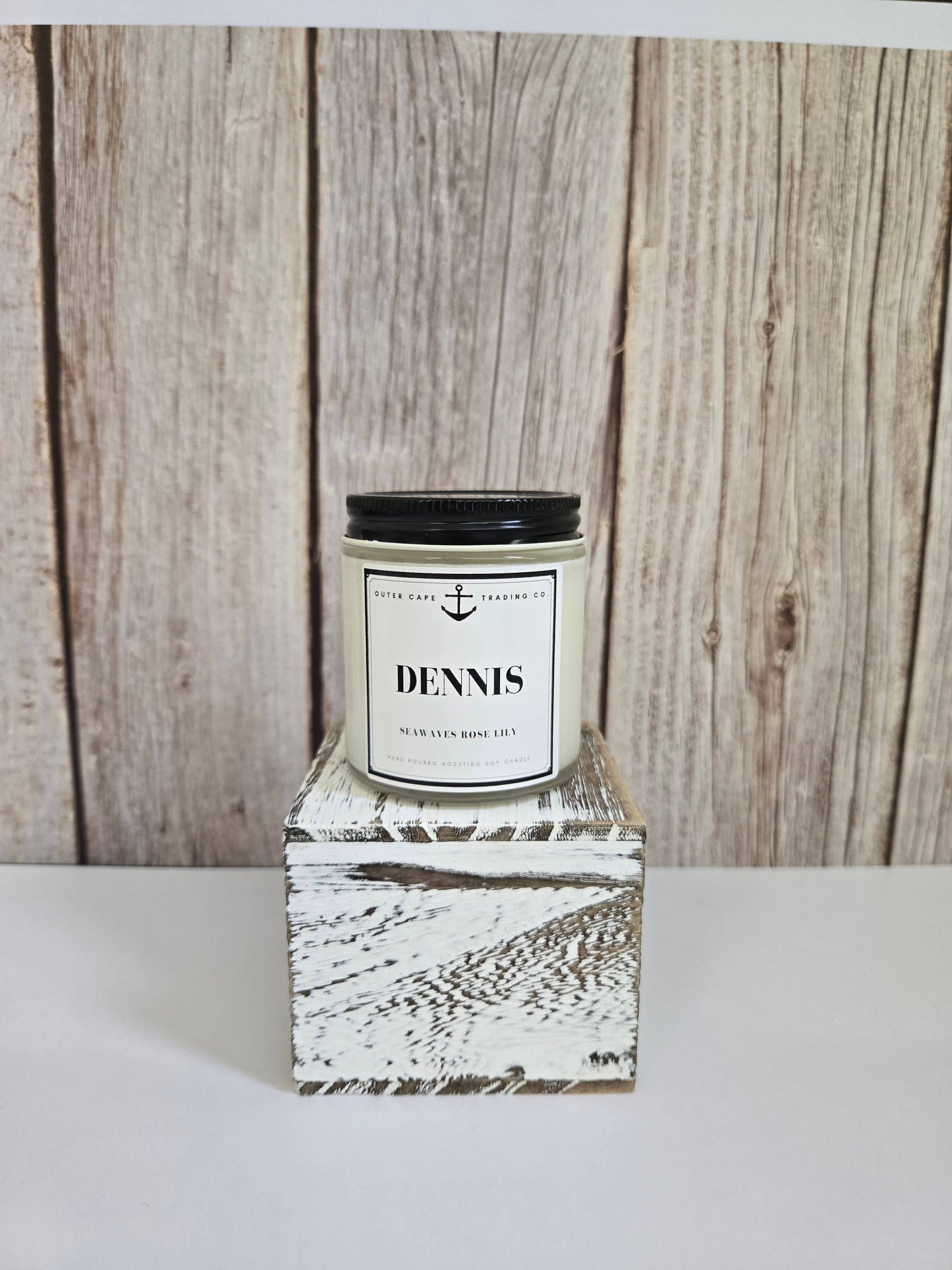 Dennis Cape Cod Soy Wax Crackling Wooden Wick Candle bulk wholesale