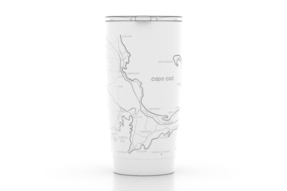 Cape Cod MA Map 20 oz Insulated Pint Tumbler - Thumbnail 2