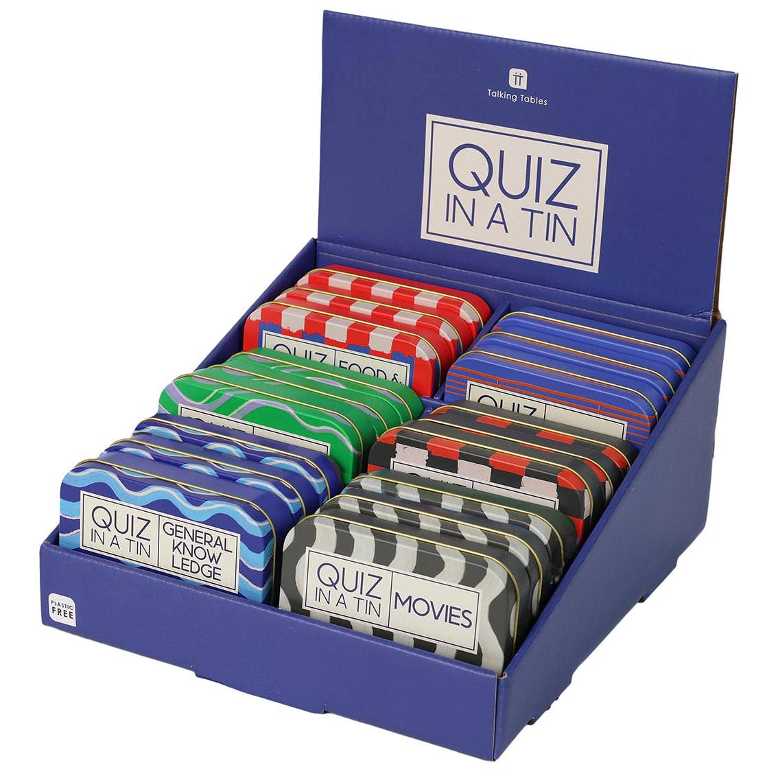 Quiz in a Tin - 6 Games - Display | Everyday Games |