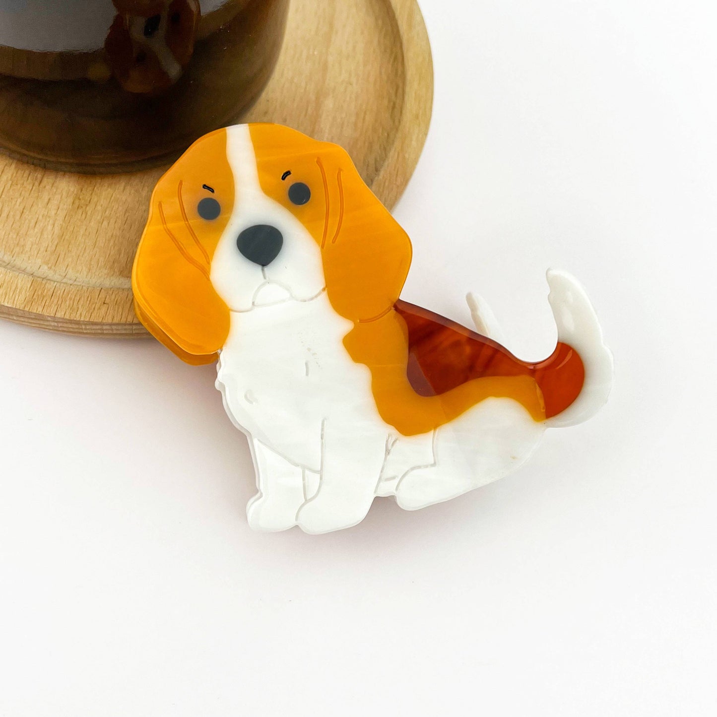 Cute Puppy Hair Claw Clip, Animal Dog Hair Clip