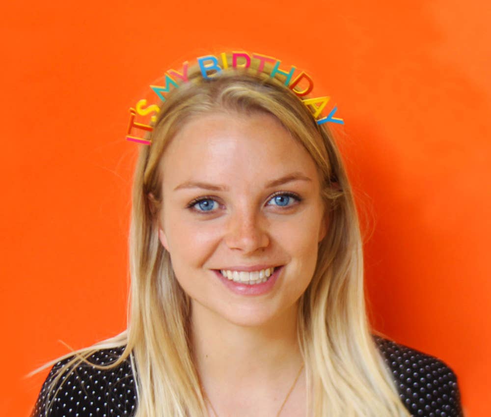 Rainbow 'It's My Birthday' Headband,