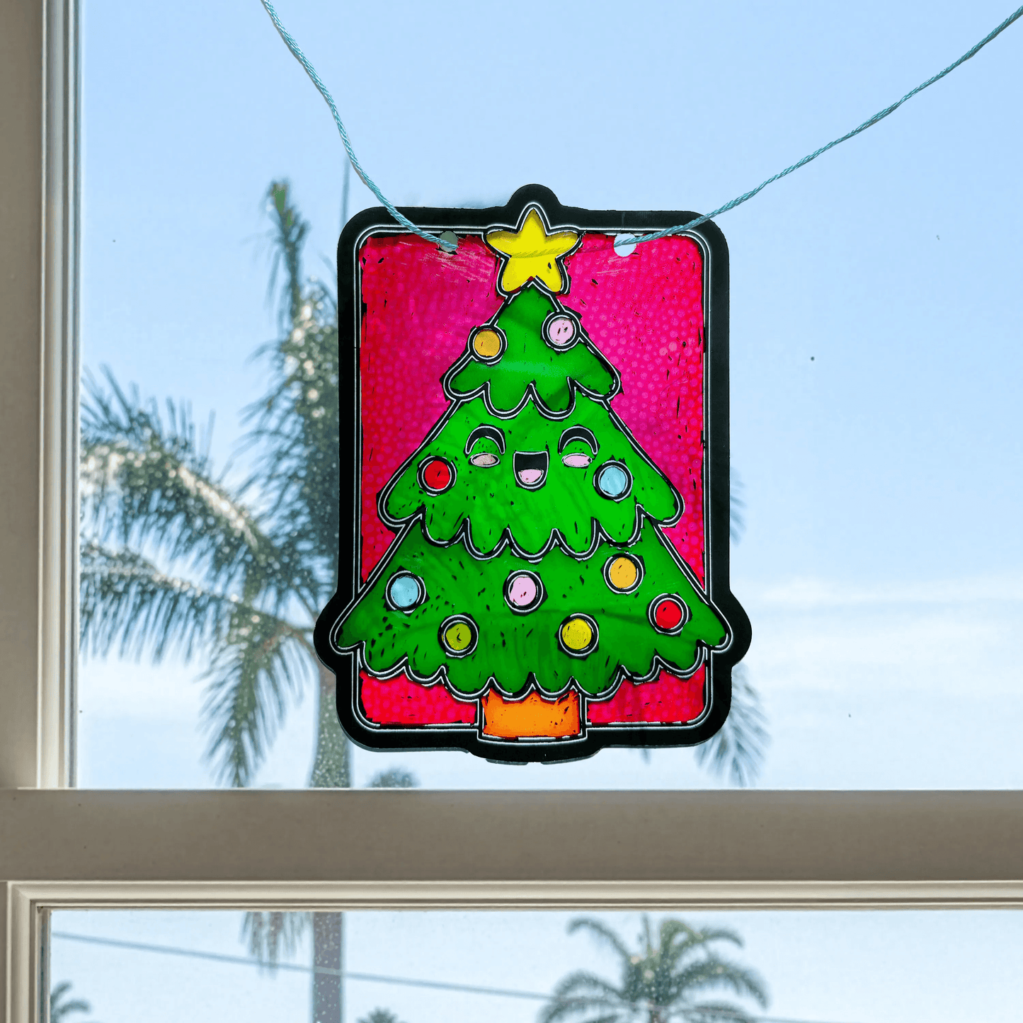Mini Scratch & Scribble Window Banner Kit - Festive Friends