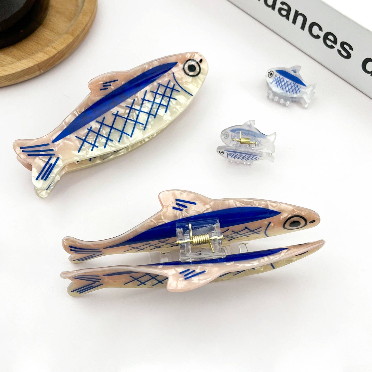 Sardine-Shaped Hair Claw Clip, Ocean Style Hair Clip