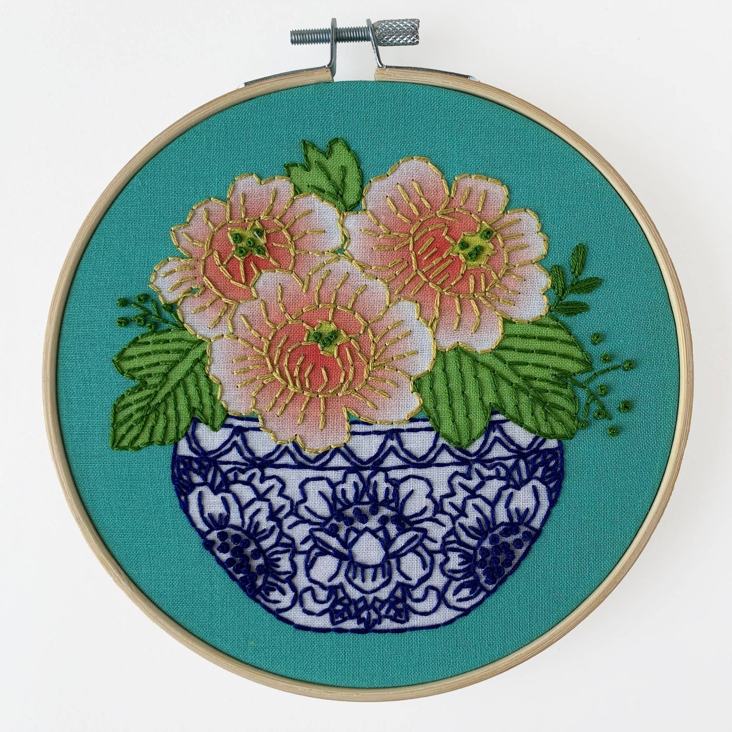 Peony Embroidery Kit