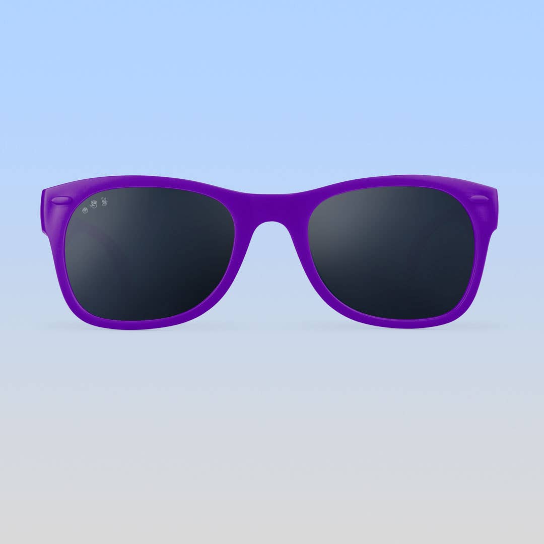 Purple Sunglasses: Grey Polarized Lens / Adult S/M