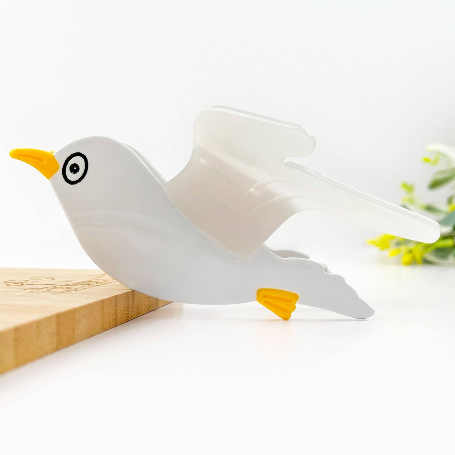 Flying Seagull Acetate Hair Claw Clip, Bird Hair Clip