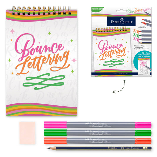 Bounce Lettering DIY Hand Lettering Kit for Hobby Artists