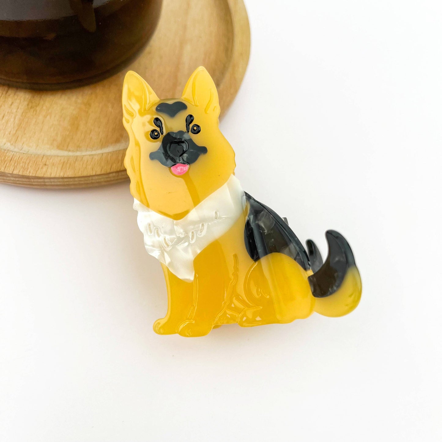 Cute Puppy Hair Claw Clip, Animal Dog Hair Clip
