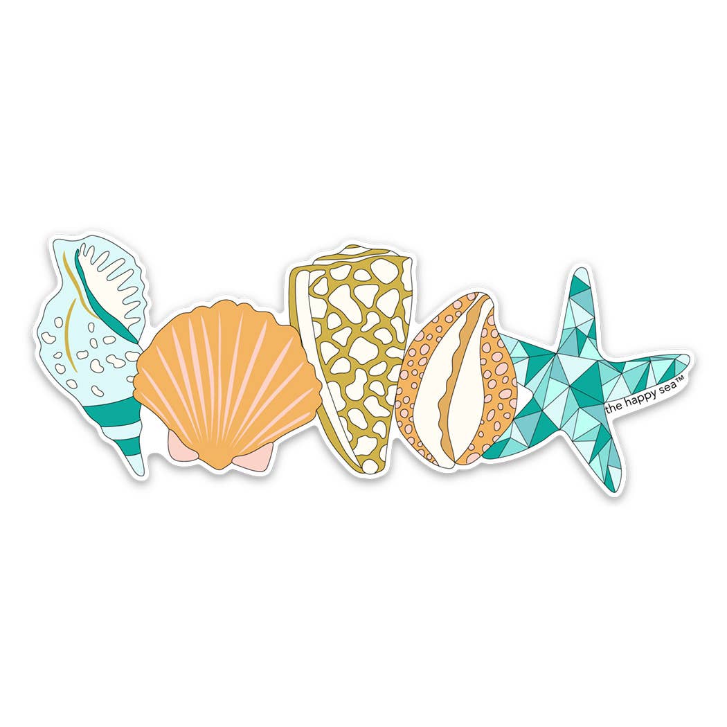 4" Seashell Sticker