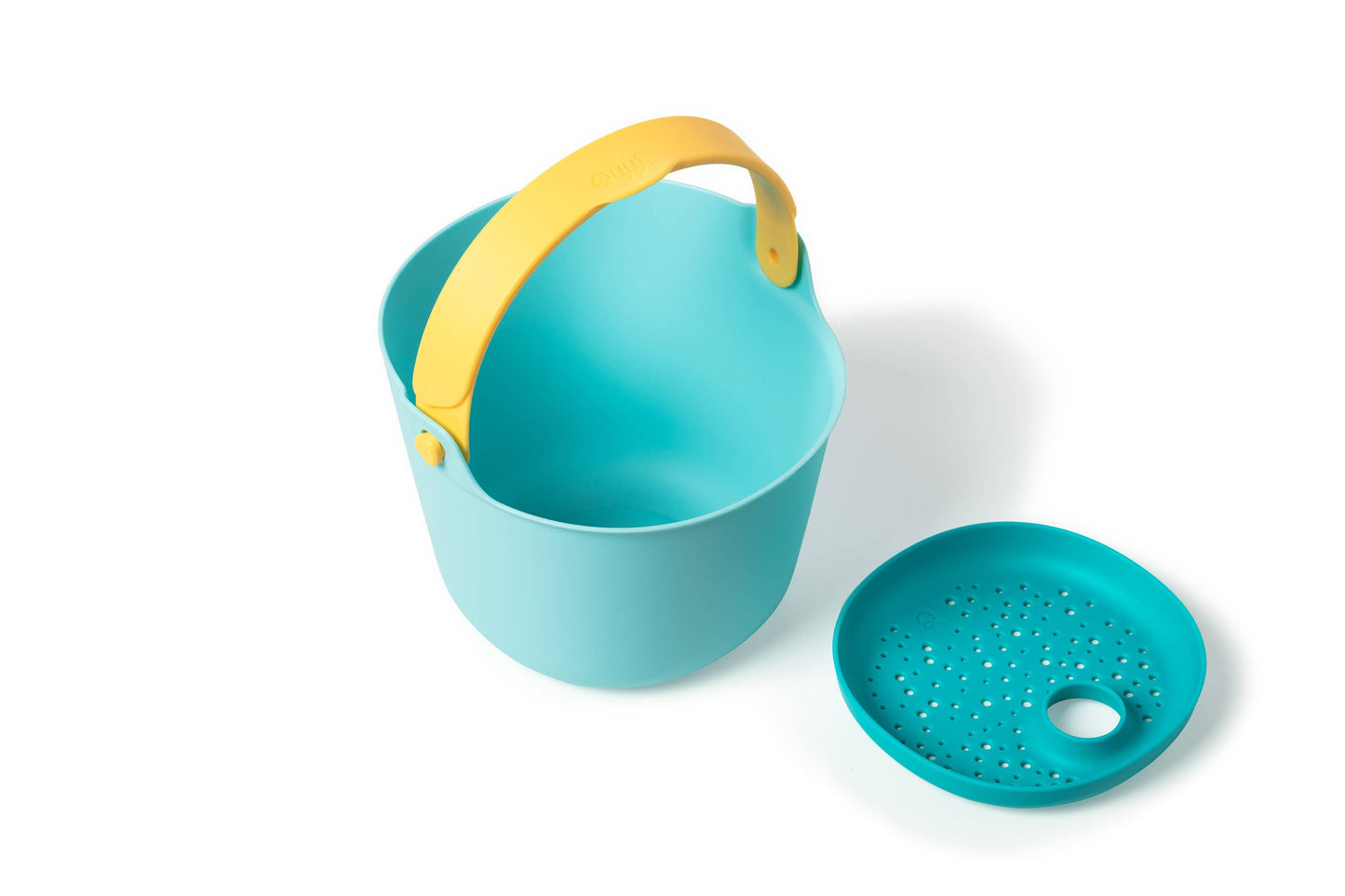 Quut Bucki - Bucket & Sand Sifter. Beach Sand and Pool Toy.: Banana Blue