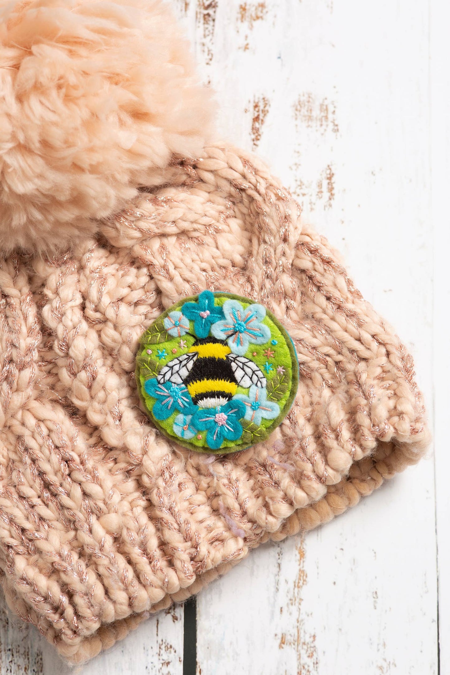 Bumblebee Brooch Felt Craft Kit