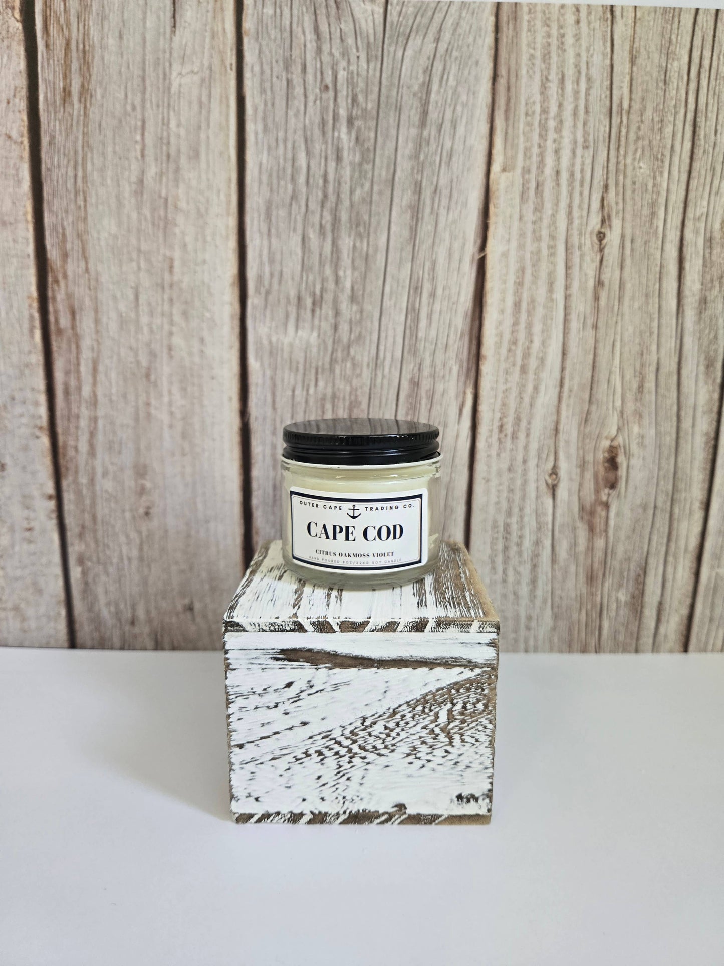 Cape Cod Soy Wax Crackling Wooden Wick Candle bulk wholesale : 8oz
