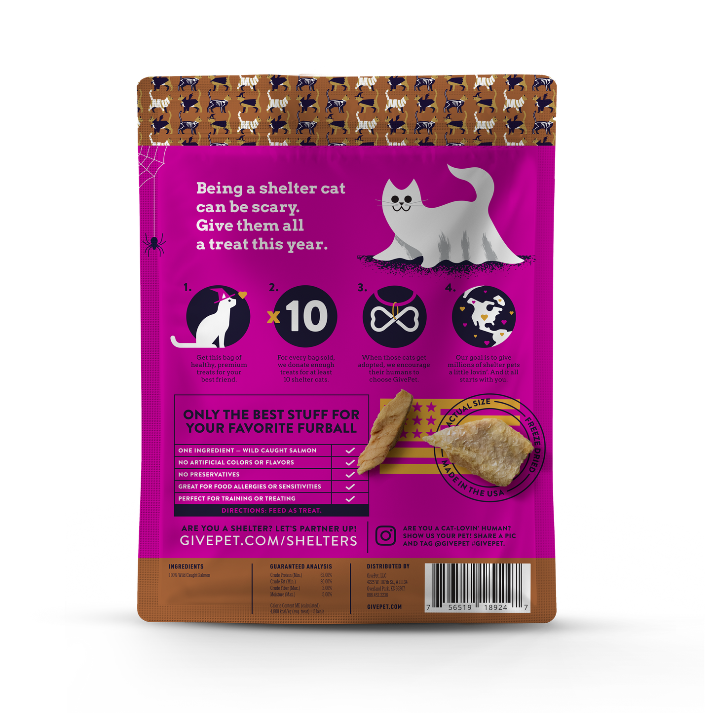 GivePet Magic Paw-tion Halloween Freeze-Dried  Cat Treats