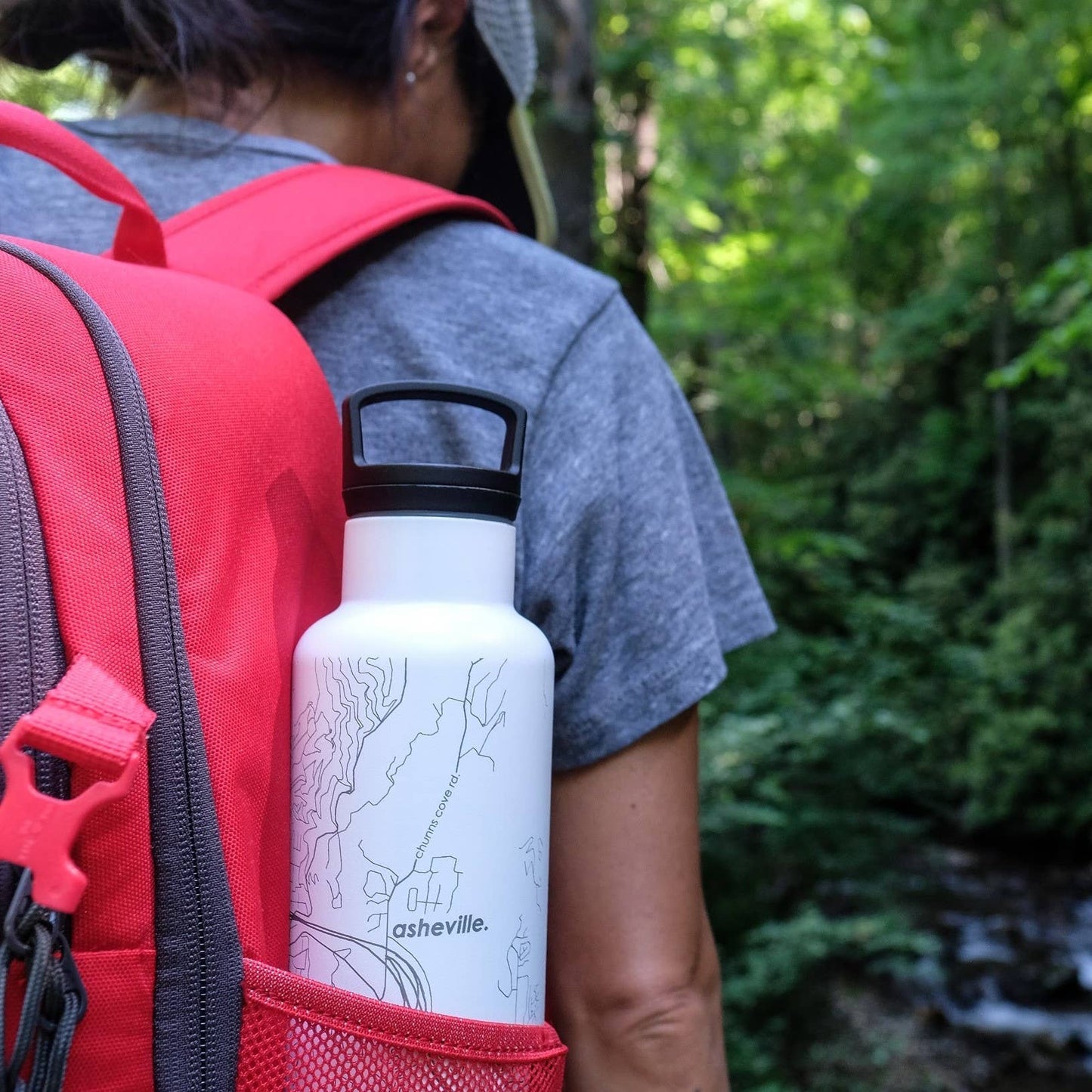 Cape Cod MA Map 21 oz Insulated Water Bottle: Midnight Blue