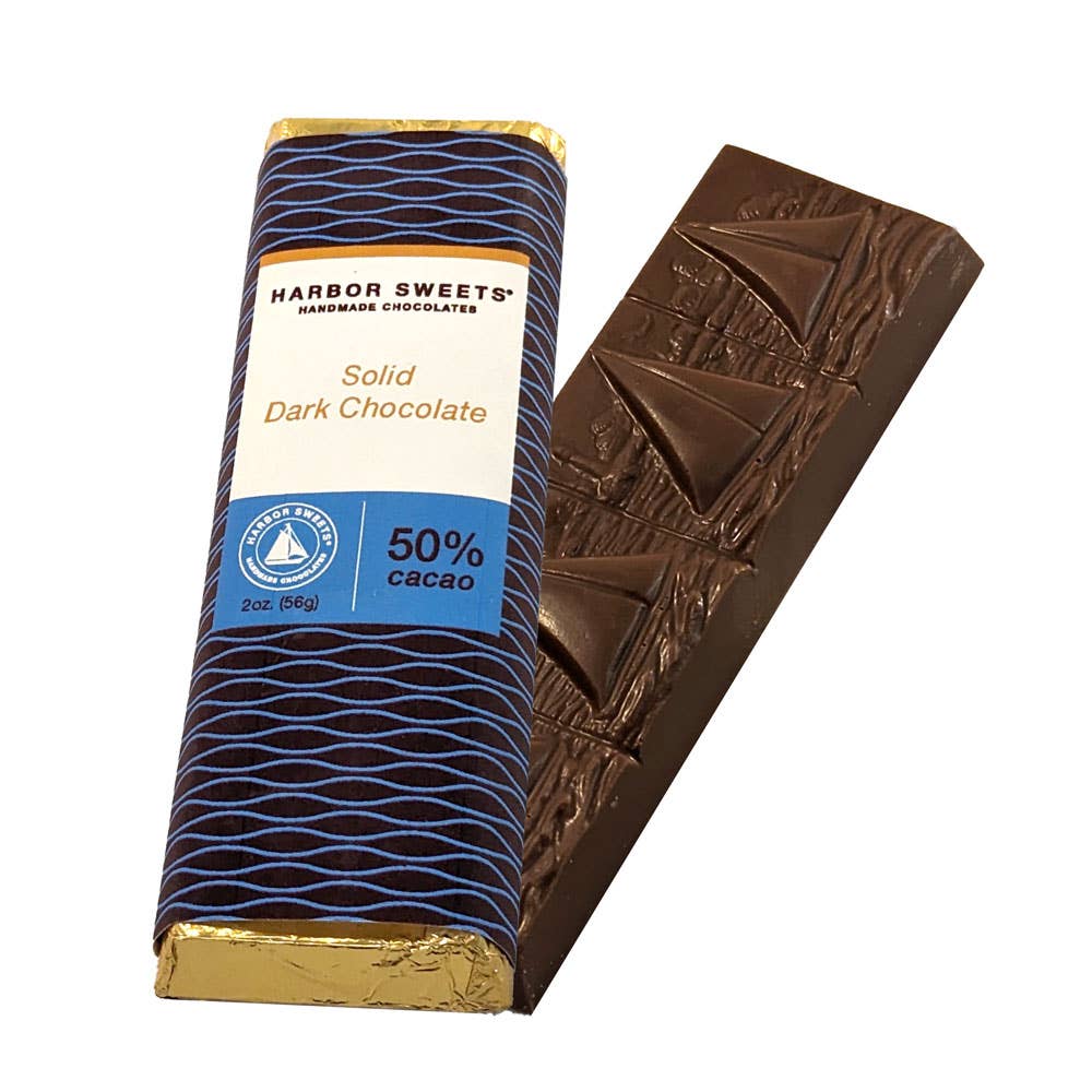 Decadent Solid Dark Chocolate Candy Bar 2 oz.