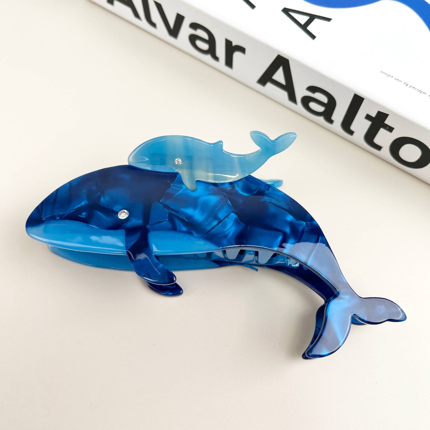 Acetate whale hair clips Shark claw clip animal series