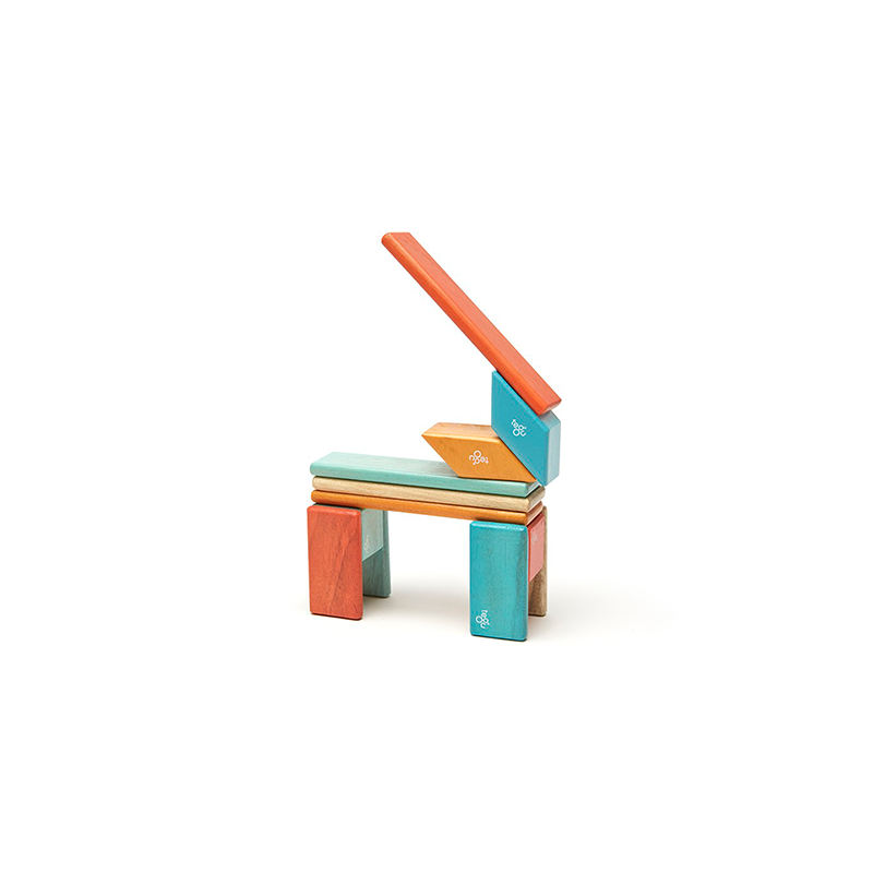 14-Piece Set Magnetic Wooden Blocks Tegu Classics
