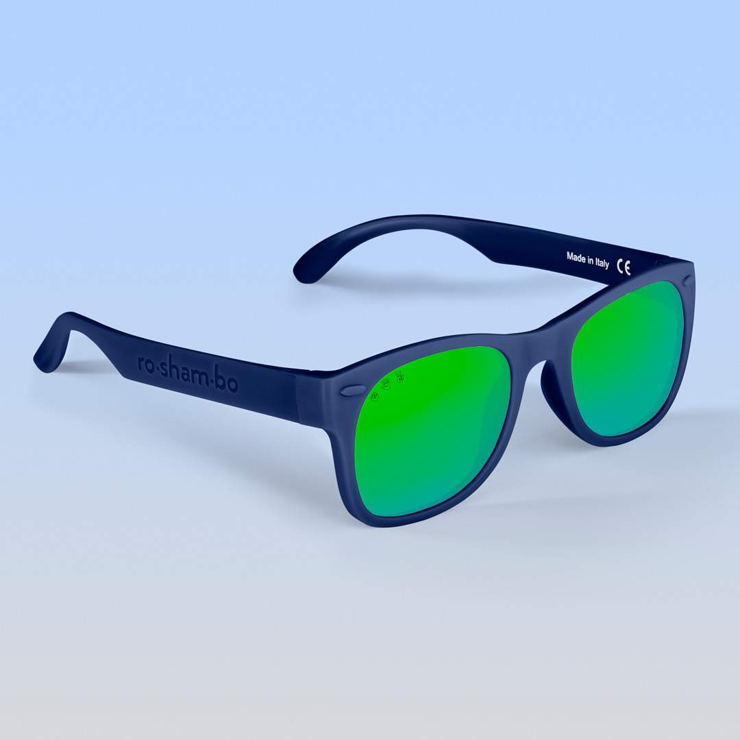 Navy Sunglasses: Grey Polarized Lens / Baby (Ages 0-2)