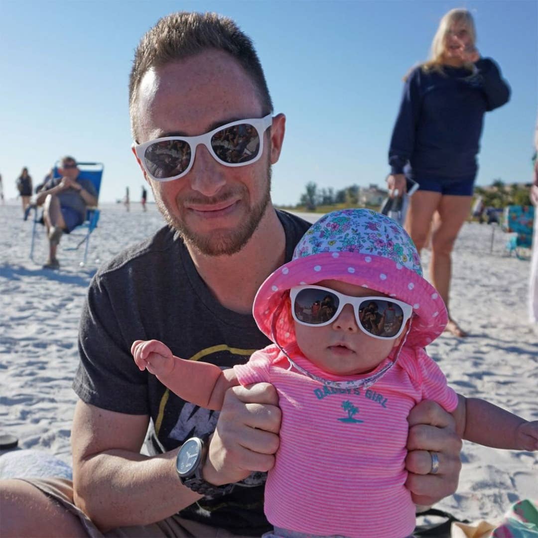 White Sunglasses: Grey Polarized Lens / Baby (Ages 0-2)