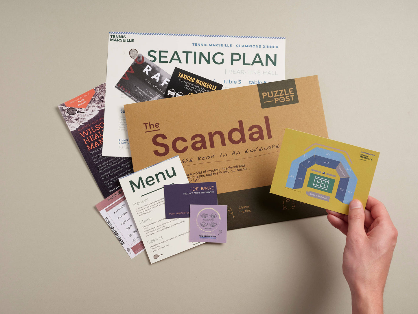 Escape Room in An Envelope: Dinner Party Board Game