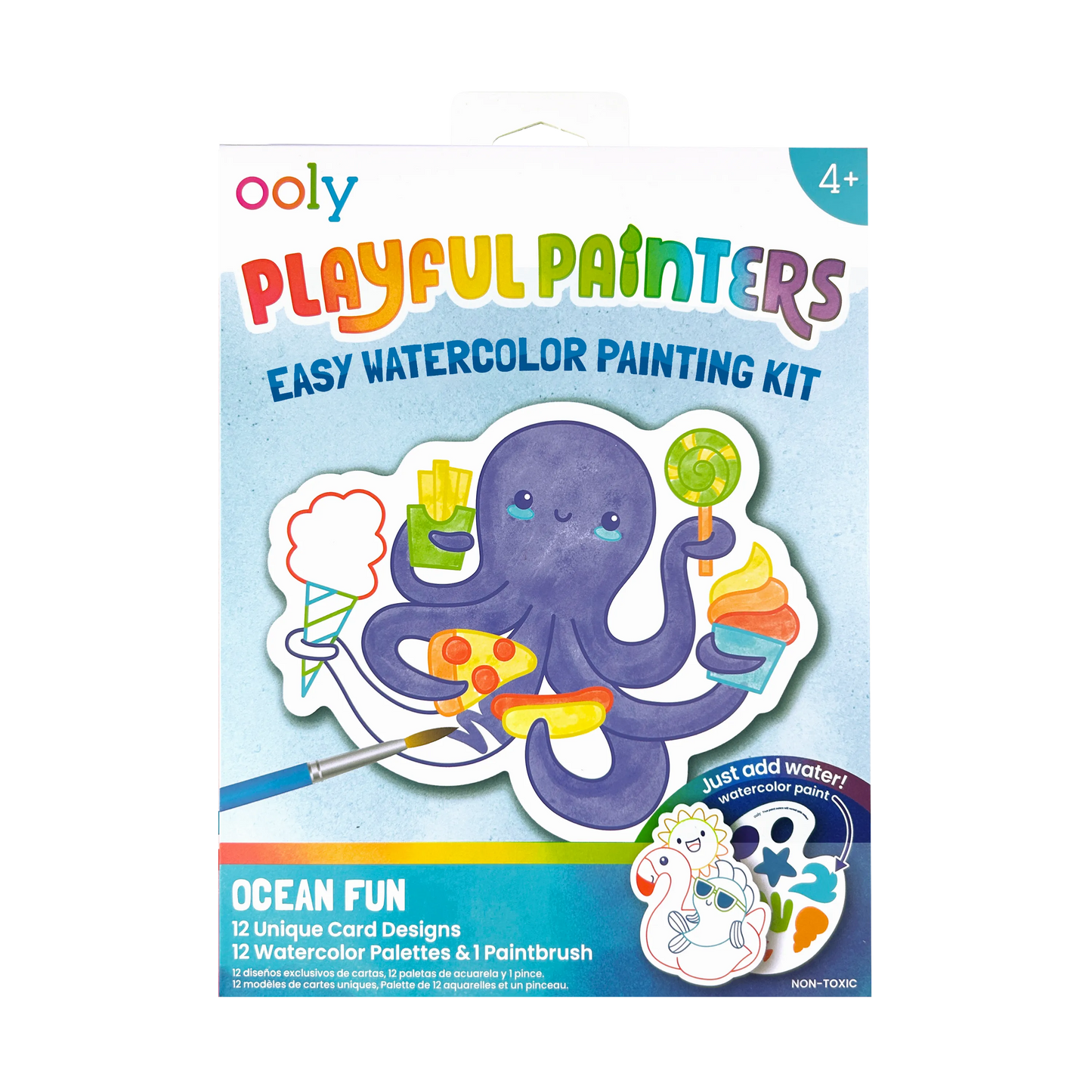 Playful Painters: Easy Watercolor Painting Kit - Ocean Pals