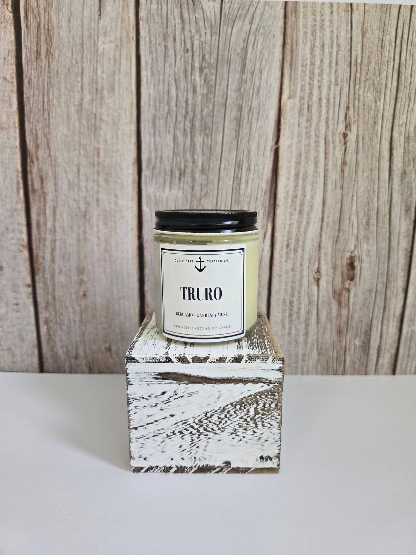 Truro Cape Cod Soy Wax Crackling Wooden Wick Candle bulk wholesale: 8oz