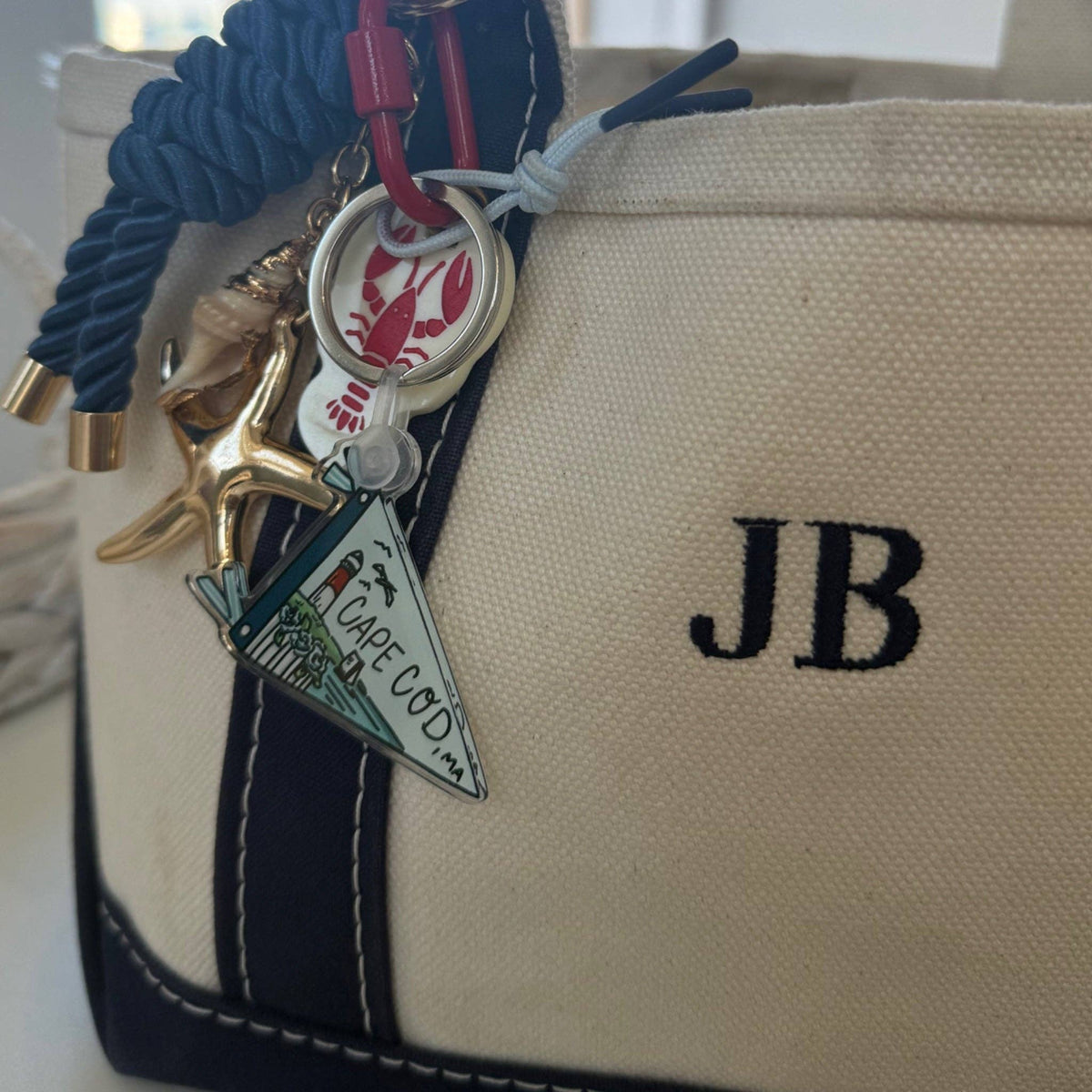Cape Cod Pennant Flag Keychain