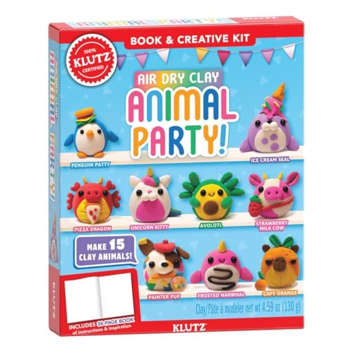 Klutz Air Dry Clay Animal Party kit cover