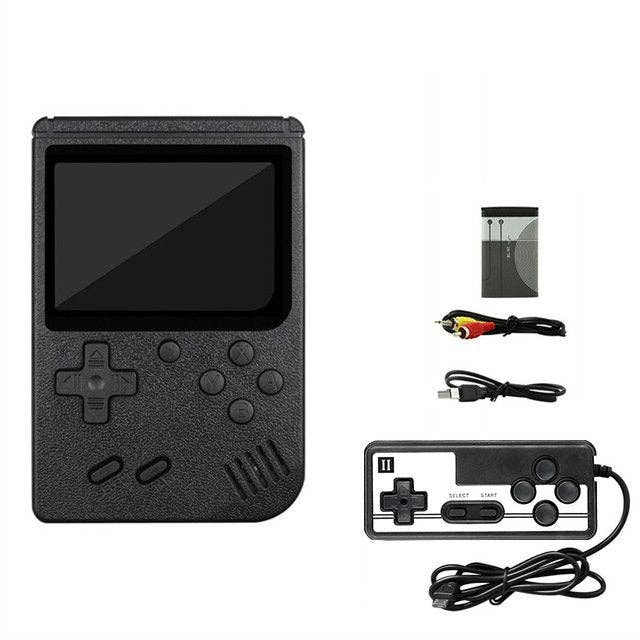 Retro Handheld Game Box Console with 400 Classic Games: Black
