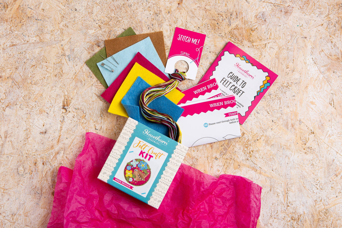 Wren Felt Craft Brooch Kit | Complete Craft Kit