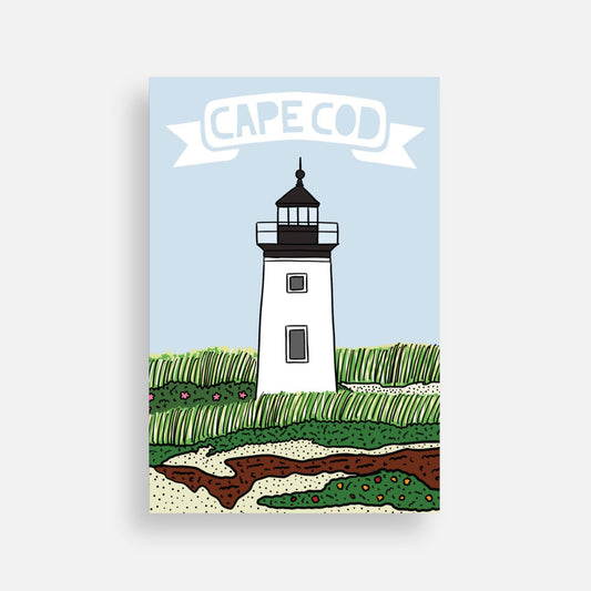 Cape Cod Long Point Lighthouse Massachusetts Postcard