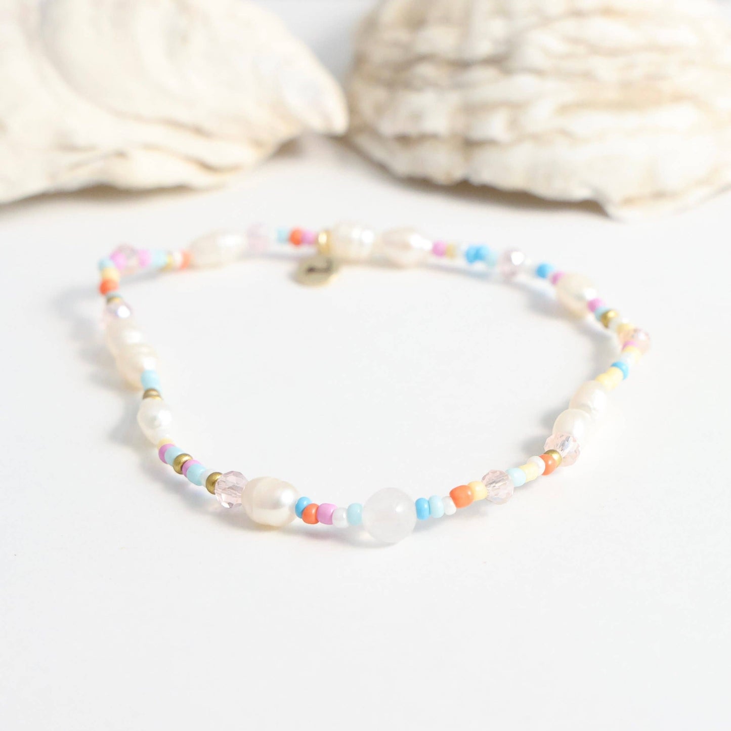 Beach Beads Nauset Pearl Anklet: Multi Color