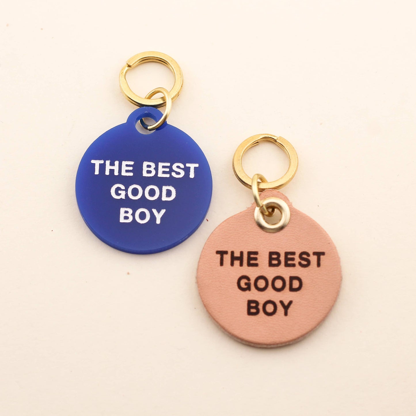 The Best Good Boy Pet Tag: Royal Acrylic