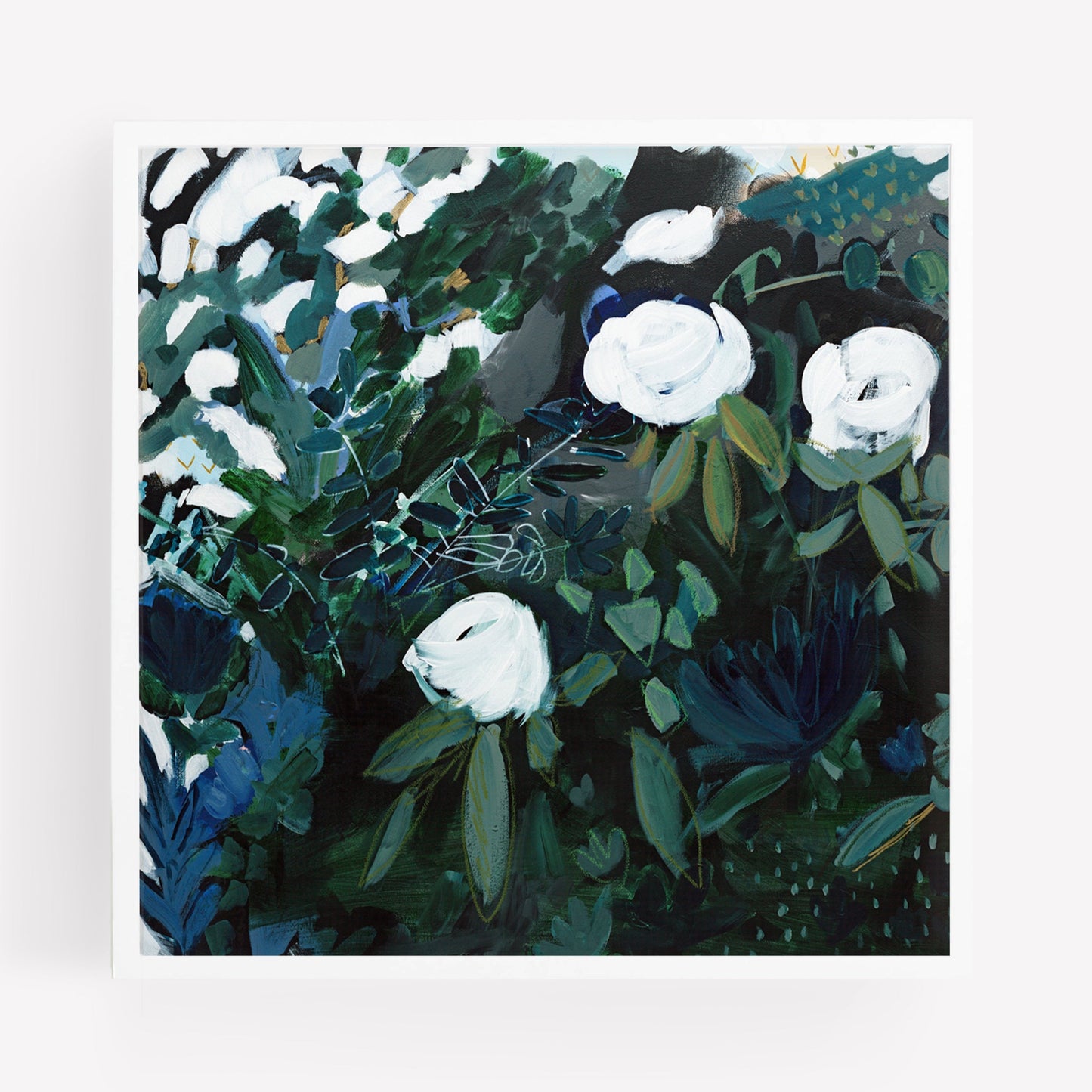 Black Floral Print, Fine Art Print